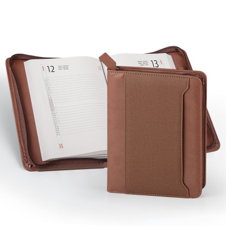 Agenda borsello personalizzabile con interno perpetuo 18 x 24 cm
