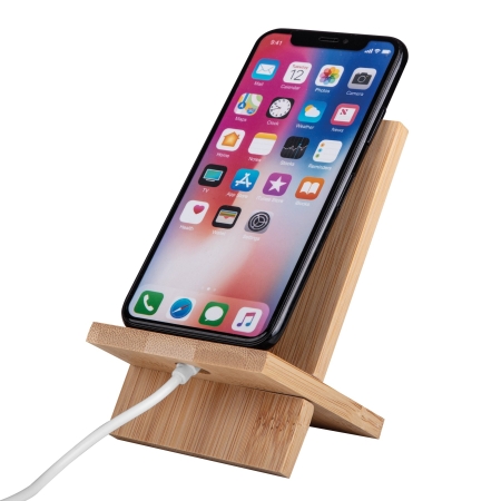 Supporto smartphone in bamboo personalizzabile Brix