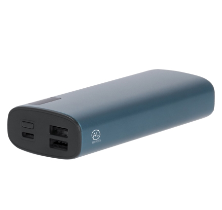 Power Bank in alluminio riciclato personalizzabile Power 10000 mAh