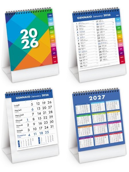 Calendario da tavolo personalizzabile Tall Table 12,5 x 19 cm