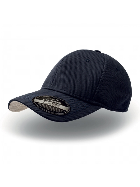 Cappellino Birdie a 6 pannelli con parasudore elasticizzato Atlantis