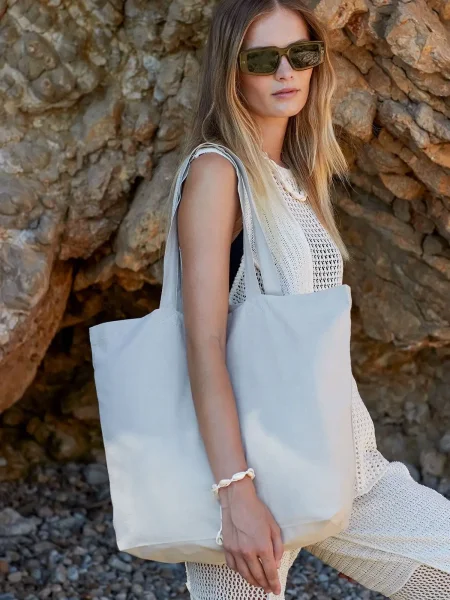 Shopper bag grande Maxi tinta con colori naturali organici For Life