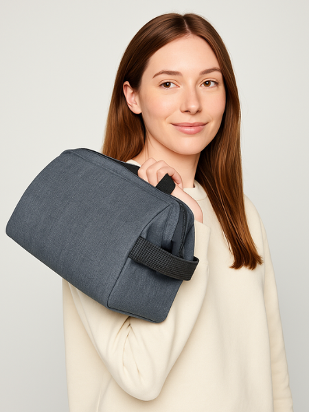Borsa con chiusura lampo con solida apertura rigida CIRCLE