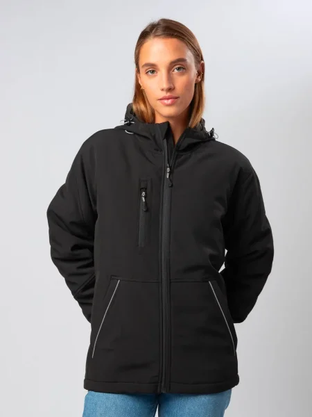 Softshell da donna personalizzabile Black Spider Storm Padded Women