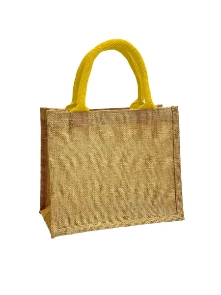 Shopper in juta personalizzabile Black Spider Jute Small 26 x 22 x 14 cm
