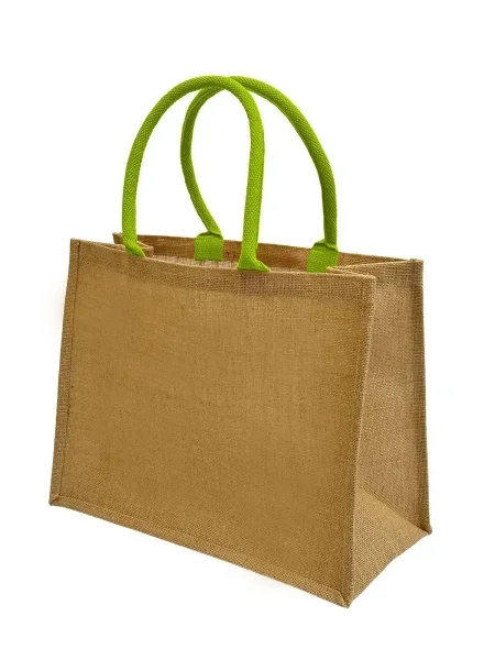 Shopper in juta personalizzabile Black Spider Jute Large 33 x 42 x 19 cm