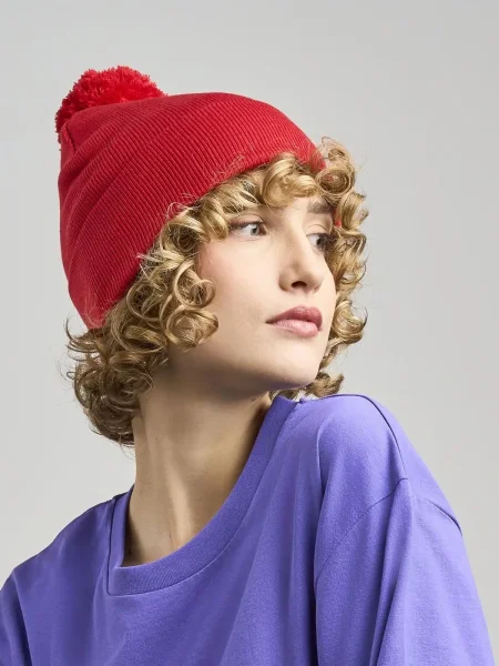 Berretto con Pon Pon personalizzabile Atlantis Wind-S with Pompom