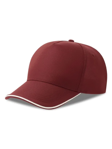 berretto-baseball-5-pannelli-atlantis-recy-five-piping-burgundy-white-25.webp