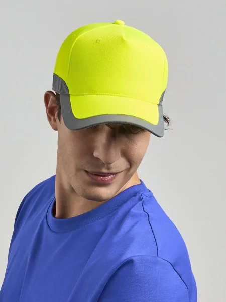 Cappellino baseball alta visibilità personalizzabile Atlantis Helpy-S