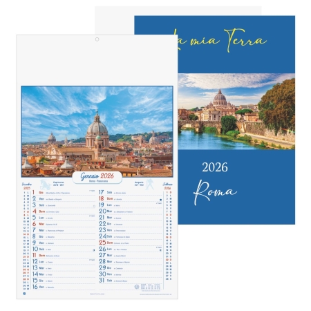 Calendario Illustrato Trimestrale ROMA