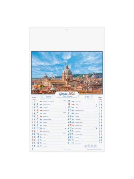 Calendario Roma Illustrato Trimestrale B105