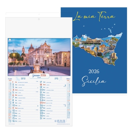 Calendario Illustrato trimestrale SICILIA