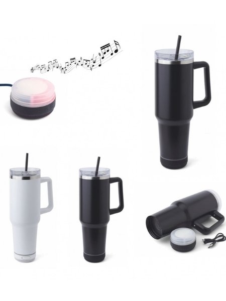 Tazza termica con altoparlante personalizzabile Gila 1,2 L