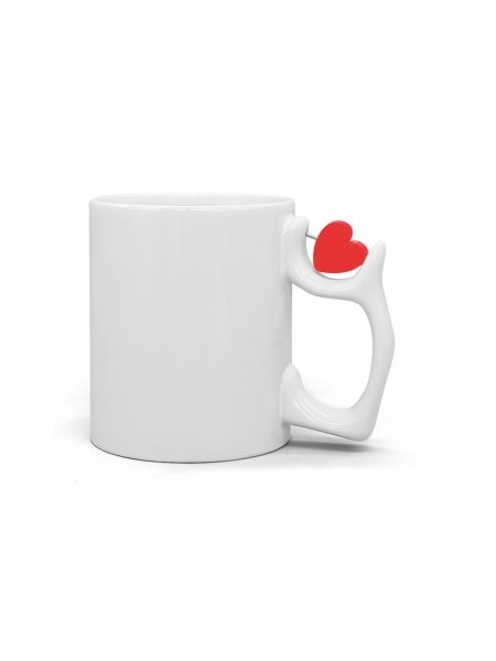 Tazza in ceramica personalizzabile Heart 330 ml
