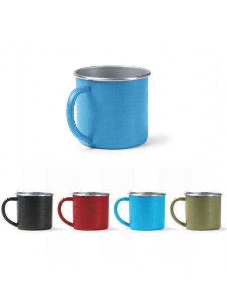 Tazza modello vintage in metallo personalizzabile Lerma 350 ml