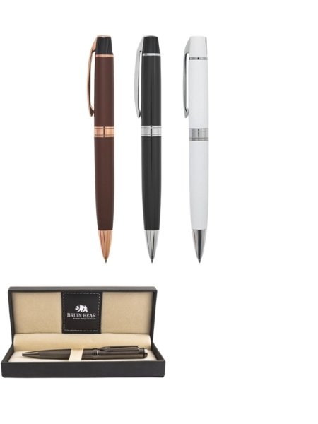 Penna a sfera in metallo personalizzabile Bruin Bear Baltimora