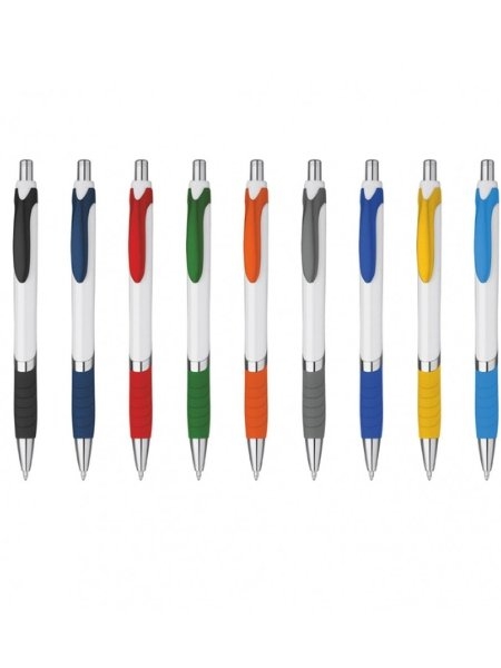 Penna a sfera in plastica personalizzabile Venom White