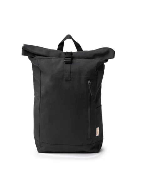 Zaino in cotone riciclato da 370 g/m² Roll Top Vinicio