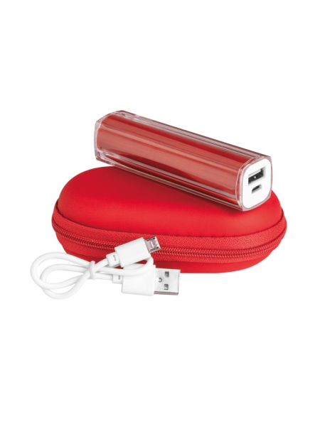 Kit Power Bank colorati 2200 mAh con custodia
