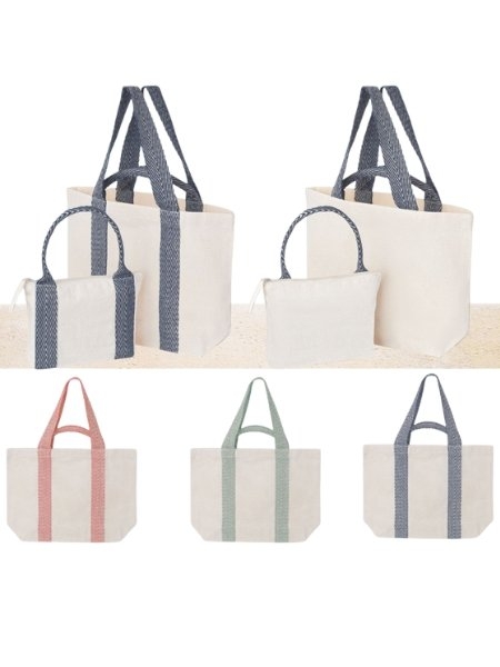 Borsa mare in canvas personalizzabile Lavinia