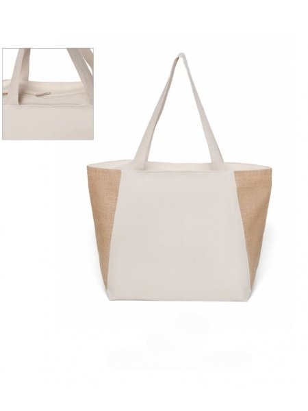 Borsa mare con zip personalizzabile Elsa