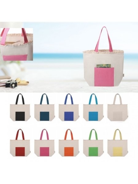 Borsa mare in cotone riciclato personalizzabile Melania