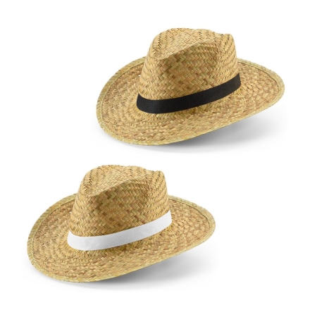Cappello in paglia naturale con nastro in poliestere Jean Poli