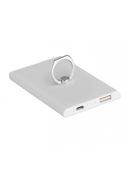 Power Bank 2000 mAh con anello in metallo e ventose