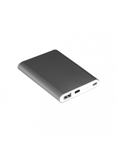 Power Bank 2200 mAh in alluminio cm 6,5x9,5x0,8 cavo non incluso