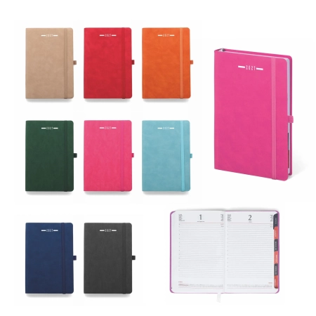 Agenda Giornaliera Fustellata Flexi Soft formato B6 11 x 17