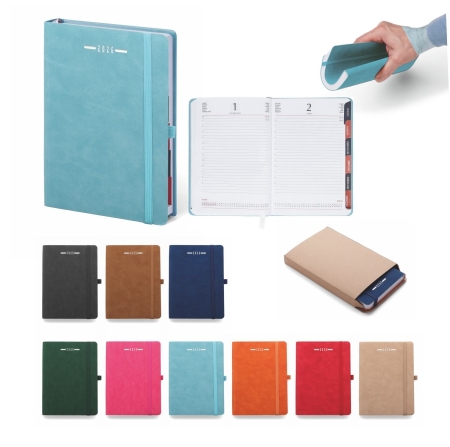 Agenda copertina flessibile Giornaliera Fustellata Flexi Soft 15 x 21 cm