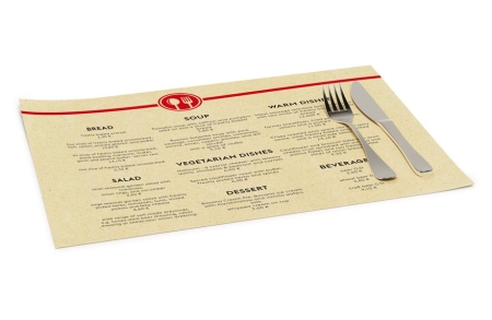 Tovagliette in carta personalizzate con stampa fronte e retro