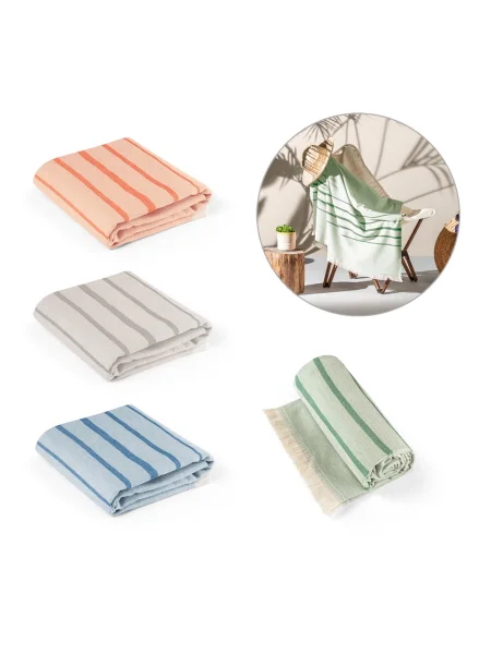 Asciugamano multifunzione in cotone e cotone riciclato (260 g/m²) CAPLAN