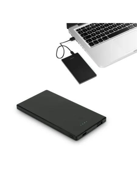 Power bank sottile da 5'000 mAh in acciaio inossidabile DENNING