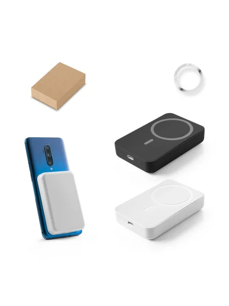 Power bank magnetico da 10'000 mAh in ABS riciclato AMPERE 10