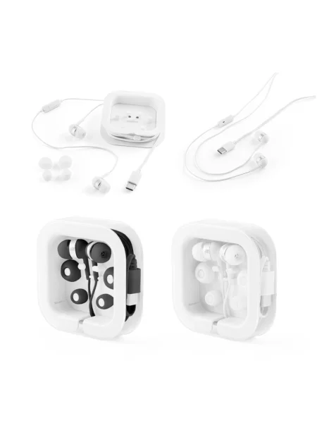 Auricolari con cavo USB-C da 1.2 metri e microfono integrato in ABS PRESLEY