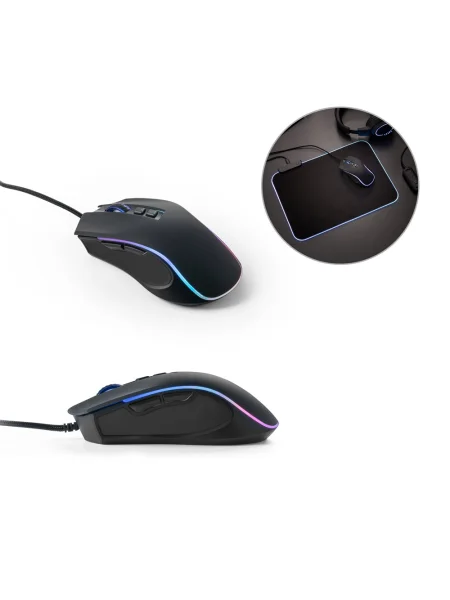 Mouse da gioco con cavo da 1.5 m e luci LED RGB in ABS THORNE MOUSE RGB