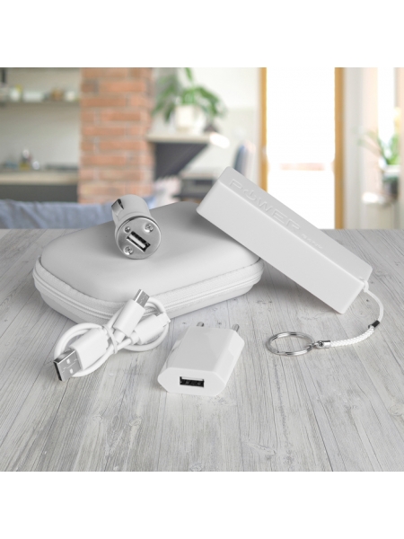 Set Ricarica - Power Bank 2000 mAh con custodia