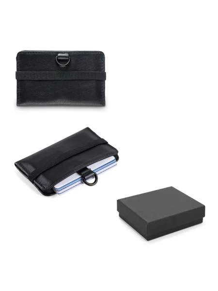 Portafoglio in pelle con protezione RFID per 10 carte ORVYN