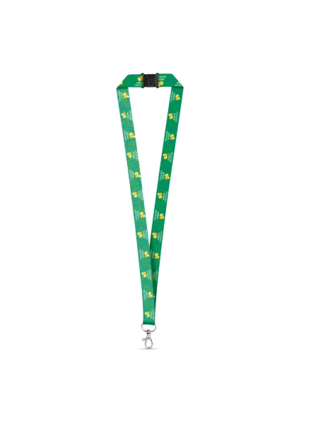 Lanyard per sublimazione in poliestere riciclato con moschettone DOVER