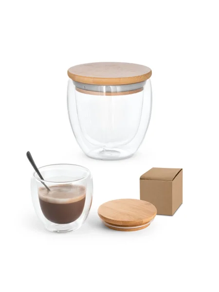 Bicchiere da viaggio in vetro borosilicato 250 ml ECUADOR M