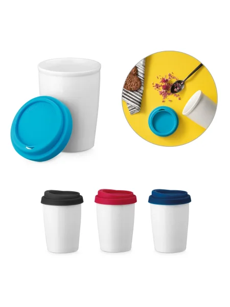 Bicchiere da viaggio in porcellana con doppio corpo da 220 ml DUWAL