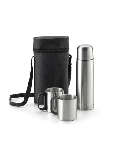 Set con thermos e tazze in acciaio inossidabile DURANT