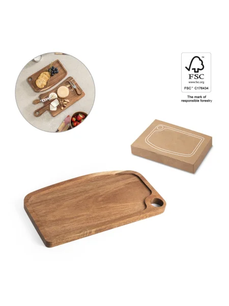 Tagliere in legno di acacia con bordo CAPER
