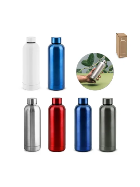 Borraccia in acciaio inox riciclato 550 ml ODIN METTALIC