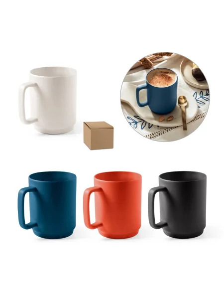 Tazza in ceramica con corpo cilindrico 330 ml MIGHTY