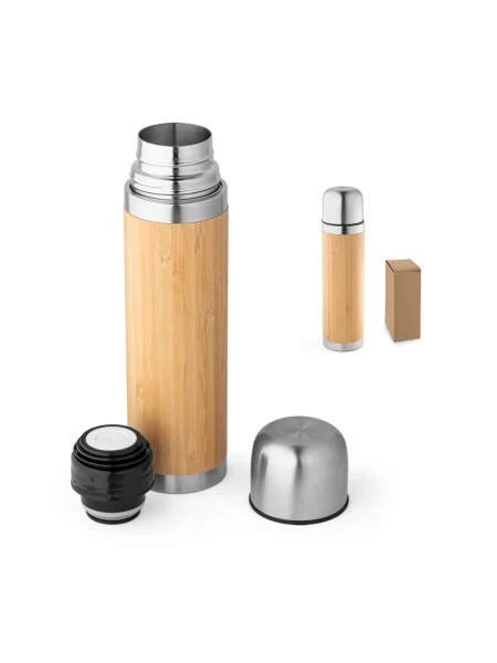 Borraccia termica in bambù e acciaio inox 450 ml CEYLON