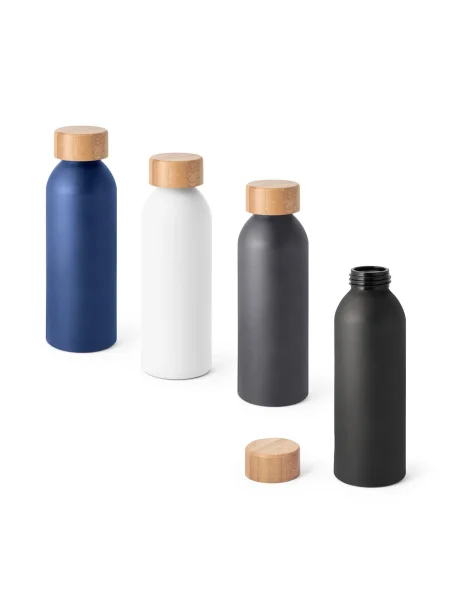 Bottiglia in alluminio con coperchio in bambù 550 ml QUETA