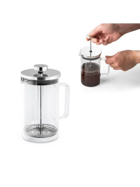 Caffettiera in vetro borosilicato e acciaio inox 600 ml JENSON
