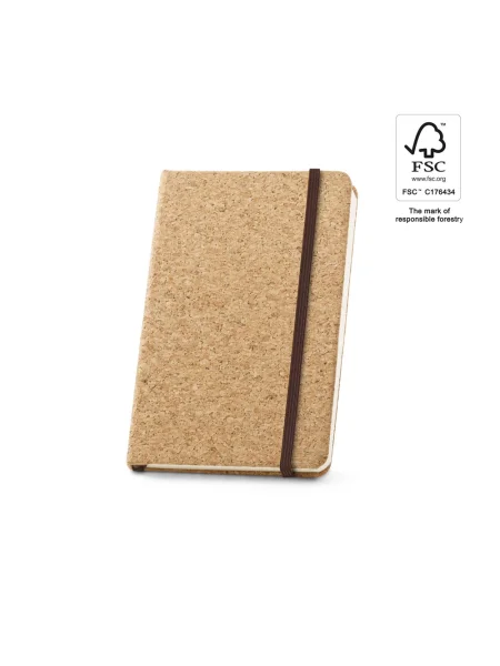 Block notes tascabile in sughero in materiale certificato FSC™ HAWKINS